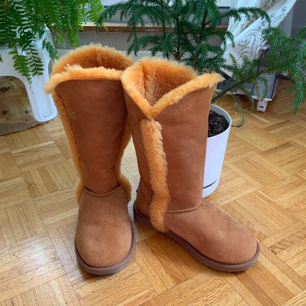 Like UGG, EMU Australia classic style sheepskin shoes